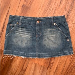 Denim miniskirt